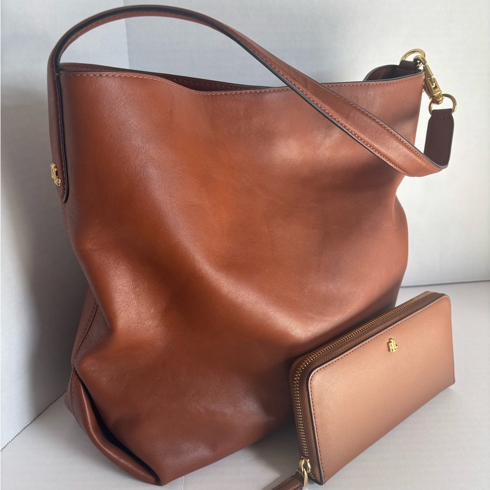 Ralph Lauren Kassie Large Shoulder Bag & Matching Wallet